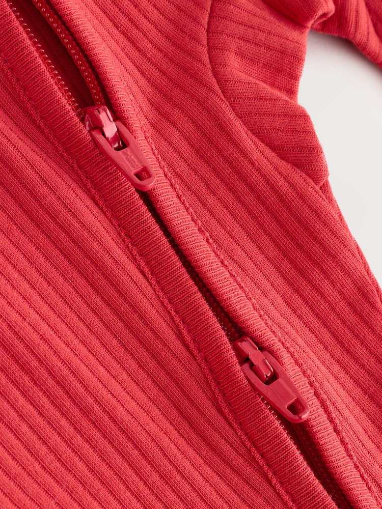 Red Little Pud Two Way Zip Baby Christmas Sleepsuit (0mths-3yrs) - Image 7 of 7