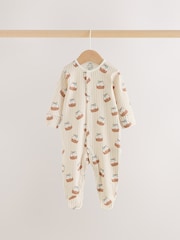 Red Baby Christmas Sleepsuits 3 Pack (0mths-2yrs) - Image 3 of 10