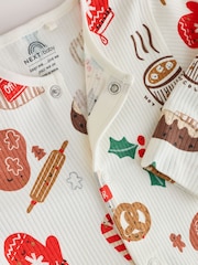 Red Baby Christmas Sleepsuits 3 Pack (0mths-2yrs) - Image 8 of 10