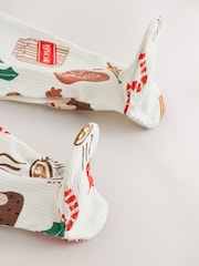Red Baby Christmas Sleepsuits 3 Pack (0mths-2yrs) - Image 9 of 10