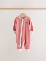 Red/White Christmas Two Way Zip Baby Sleepsuit 3 Pack (0mths-3yrs) - Image 3 of 9