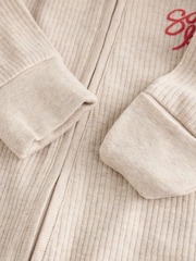 Red/White Christmas Two Way Zip Baby Sleepsuit 3 Pack (0mths-3yrs) - Image 8 of 9