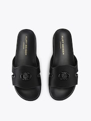 Kurt Geiger London Black Chelsea Cut Out Slide Sandals - Image 2 of 4