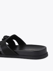 Kurt Geiger London Black Chelsea Cut Out Slide Sandals - Image 3 of 4
