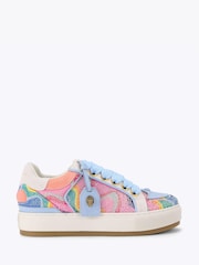 Kurt Geiger London Pink Southbank Tag Trainers - Image 1 of 4
