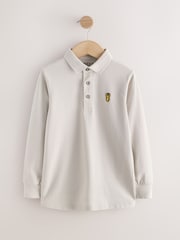 Grey/ Chocolate/ Navy - Uzunqol Polo Köynəklər 3 Paket (3-16il) - 7şəkildən 3 şəkil