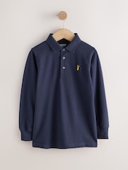 Grey/ Chocolate/ Navy - Uzunqol Polo Köynəklər 3 Paket (3-16il) - 7şəkildən 4 şəkil