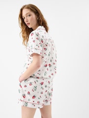 Accessorize Strawberry Print Short Pyjamas Set - Imagen 2 de 4