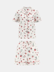 Accessorize Strawberry Print Short Pyjamas Set - Imagen 4 de 4