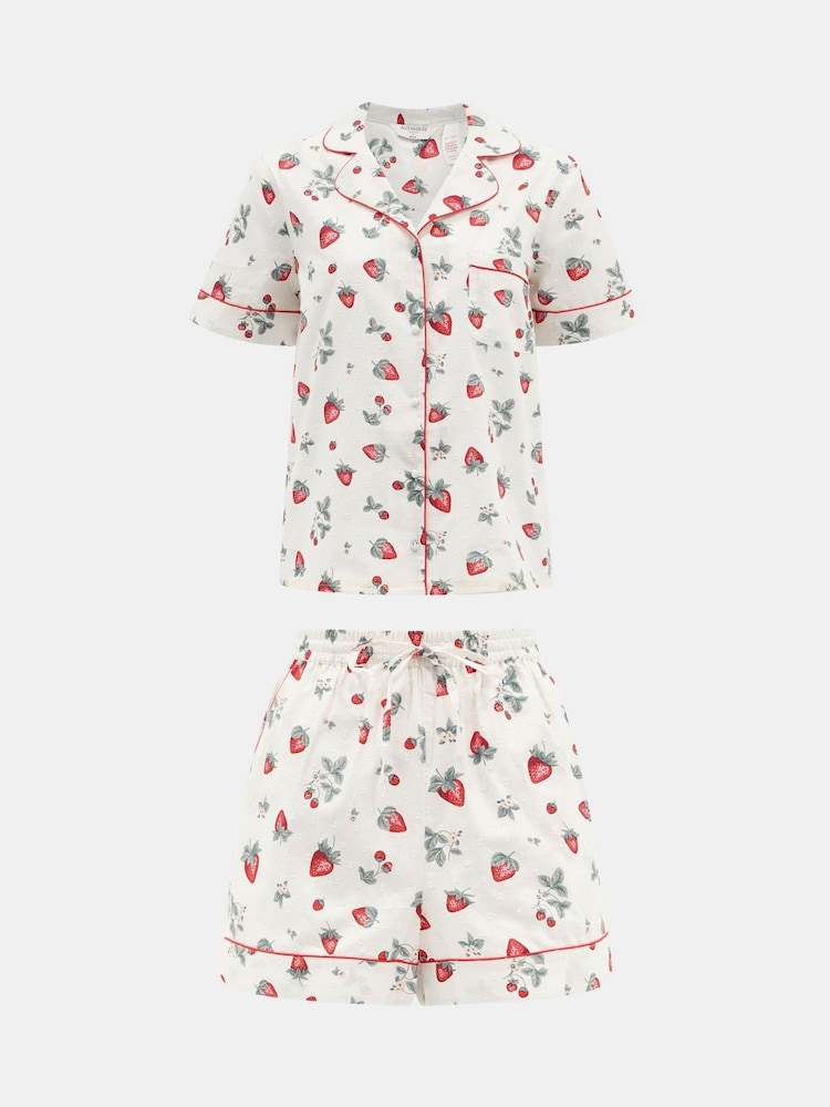 Accessorize Strawberry Print Short Pyjamas Set - Imagen 4 de 4