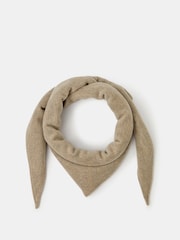 Accessorize Natural Large Knitted Triangle Scarf - Image 1 of 2