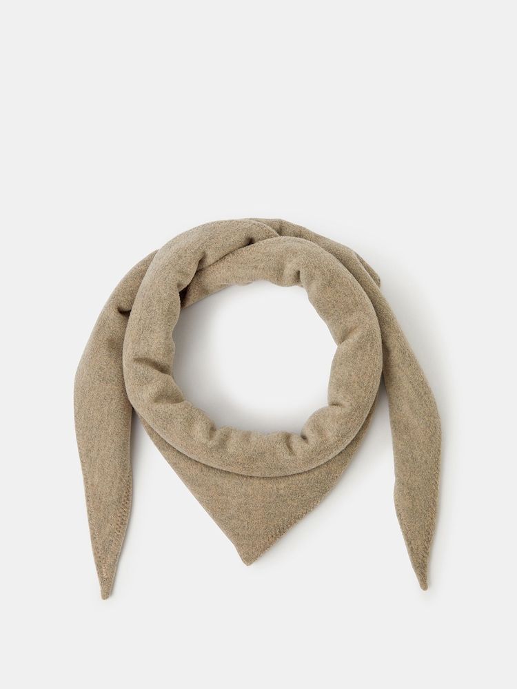 Accessorize Natural Large Knitted Triangle Scarf - Image 1 of 2