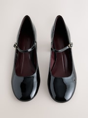 Black Forever Comfort® Round Toe Mary Jane Block Heels - Image 5 of 8