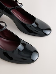 Black Forever Comfort® Round Toe Mary Jane Block Heels - Image 8 of 8