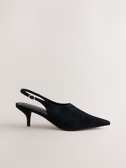 Қара - Forever Comfort® жабық саусақпен асып түсетін өкшелі аяқ киім - 8суретінің 1 суреті