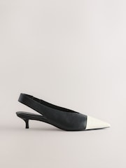Monochrome Forever Comfort® Slingabck Point Toe Heels - Image 1 of 5