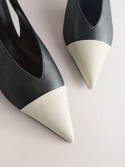 Monochrome Forever Comfort® Slingabck Point Toe Heels - Image 4 of 5