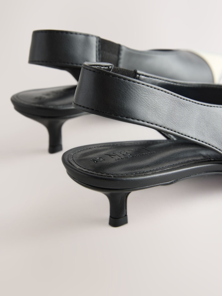 Monochrome Forever Comfort® Slingabck Point Toe Heels - Image 5 of 5 Monochrome Forever Comfort® Slingabck Point Toe Heels - Image 5 of 5