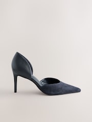 Navy Forever Comfort® TGwo Part Point Toe Heels - Image 1 of 5