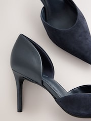 Navy Forever Comfort® TGwo Part Point Toe Heels - Image 4 of 5