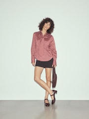 Burgundy Red Forever Comfort® Scallop Low Block Heels - Image 4 of 4