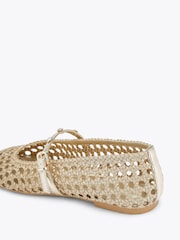 ذهبي - KG Kurt Geiger Rhoda Ballet Pumps - صورة 3 من 4