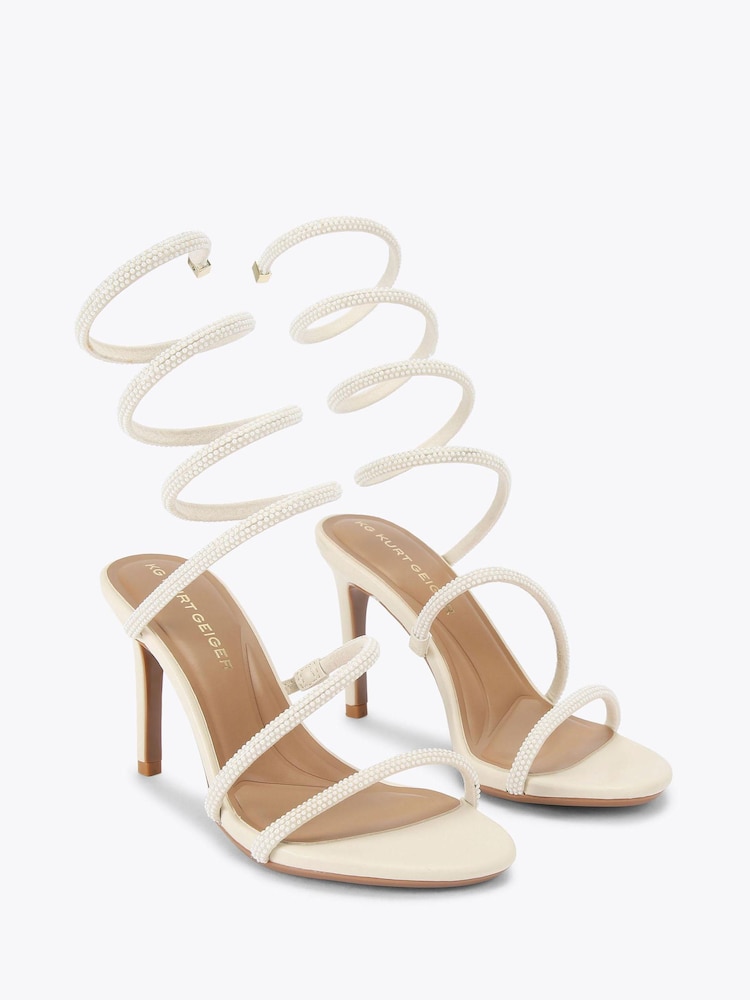 KG Kurt Geiger Cream Athena Sandals - Image 2 of 4