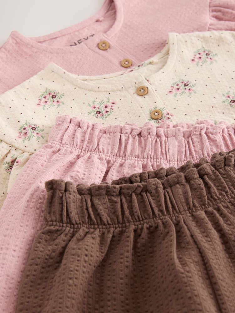 Rose - Ensemble chemisier à manches longues et pantalon bloomer 4 (3mois-7ans) - Image 12 de 12 Rose - Ensemble chemisier à manches longues et pantalon bloomer 4 (3mois-7ans) - Image 12 de 12