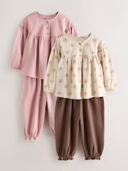 Rose - Ensemble chemisier à manches longues et pantalon bloomer 4 (3mois-7ans) - Image 6 de 12