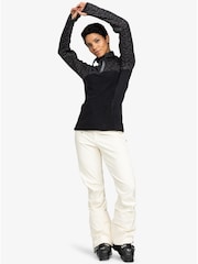 Roxy Black Sayna Quarter Zip Thermal Fleece - Image 6 of 9