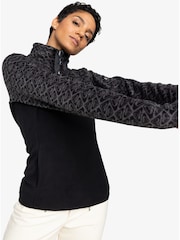 Roxy Black Sayna Quarter Zip Thermal Fleece - Image 7 of 9