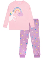 Harry Bear Pink Unicorn Pyjamas 2 Pack - Image 2 of 11
