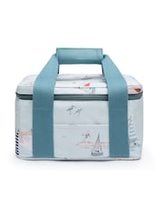 Sophie Allport Pale Blue Coastal Boats Lunch Bag - Image 3 of 3