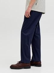 JACK & JONES Blue Relaxed Fit Drawstring Trousers - Image 4 of 6