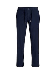 JACK & JONES Blue Relaxed Fit Drawstring Trousers - Image 5 of 6