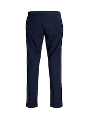 JACK & JONES Blue Relaxed Fit Drawstring Trousers - Image 6 of 6
