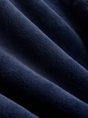 Navy Blue Fleece Dressing Gown - Image 9 of 10