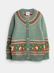 Jojo Maman Bébé Fairisle Cardigan - Attēls 1 no 4