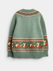 Jojo Maman Bébé Fairisle Cardigan - Attēls 2 no 4