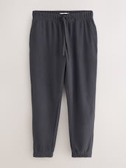 Charcoal Grey Grandad Collar Long Sleeve Waffle Pyjamas Set - Image 11 of 15