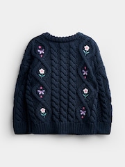 JoJo Maman Bébé Blue Jumper - Image 2 of 4