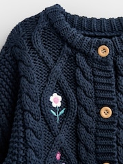 JoJo Maman Bébé Blue Jumper - Image 3 of 4