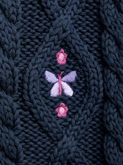 JoJo Maman Bébé Blue Jumper - Image 4 of 4