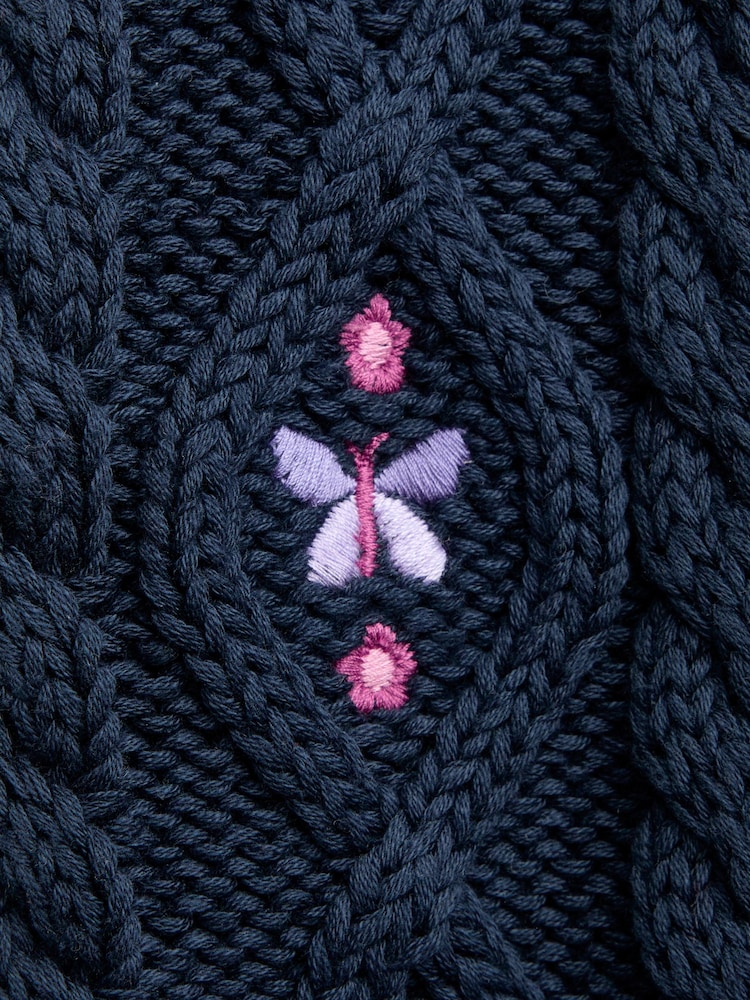JoJo Maman Bébé Blue Jumper - Image 4 of 4