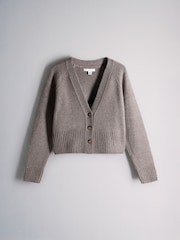 The Set Wool Blend Coord Cardigan & Legging Set Mink Marl/Brown - Image 2 of 5