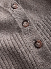 The Set Wool Blend Coord Cardigan & Legging Set Mink Marl/Brown - Image 4 of 5