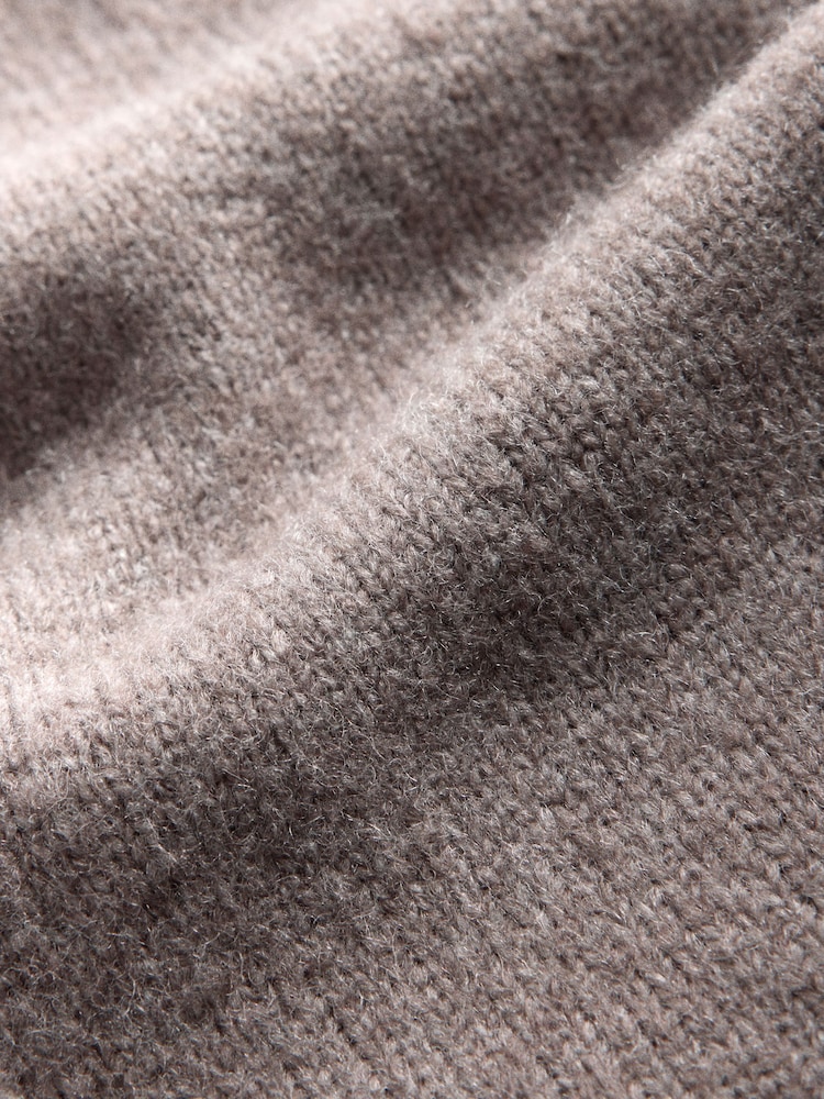 The Set Wool Blend Coord Cardigan & Legging Set Mink Marl/Brown - Image 5 of 5 The Set Wool Blend Coord Cardigan & Legging Set Mink Marl/Brown - Image 5 of 5