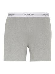 Calvin Klein Grey Cotton Jersey Pyjama Shorts - Image 6 of 6