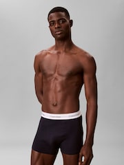 Calvin Klein Blue Icon Cotton Stretch Relaxed Dart Trunks 5 Pack - Image 2 of 5