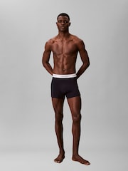 Calvin Klein Blue Icon Cotton Stretch Relaxed Dart Trunks 5 Pack - Image 5 of 5